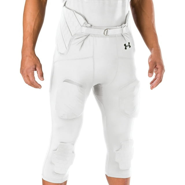 Pantalones de fútbol Under Armour Gameday Armour para adultos, color blanco