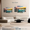thumbnail image 4 of Elephant Stock Old Boats By The Shore Wall Art - Horizontal Multi Panel Canvas - Living Room Wall Decor - Transportation Multi Panel - Turquoise And Orange Decor - 52" x 32", 4 of 8