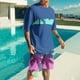 thumbnail image 2 of Mangas de Mano para Hombres, Impresión Hawaiana Suelta Casual, Pantalones Cortos Deportivos de Cintura Elástica Y Set de Blusa, 2 of 5