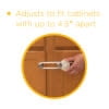 Safety 1st OutSmart Slide Lock 4pk, White, Toddler