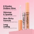 thumbnail image 3 of Julystar multi-colored glitter shiny lip gloss, lightweight and non-sticky, moisturizing with high-gloss mirror-like shine, perfect for daily outings, dates, and parties., 3 of 13