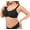 Black, variant on Women's Plus Size Seamless Everyday Versatile V-Shape Supportive Wireless Bra Bralette Rose Quartz 2XL