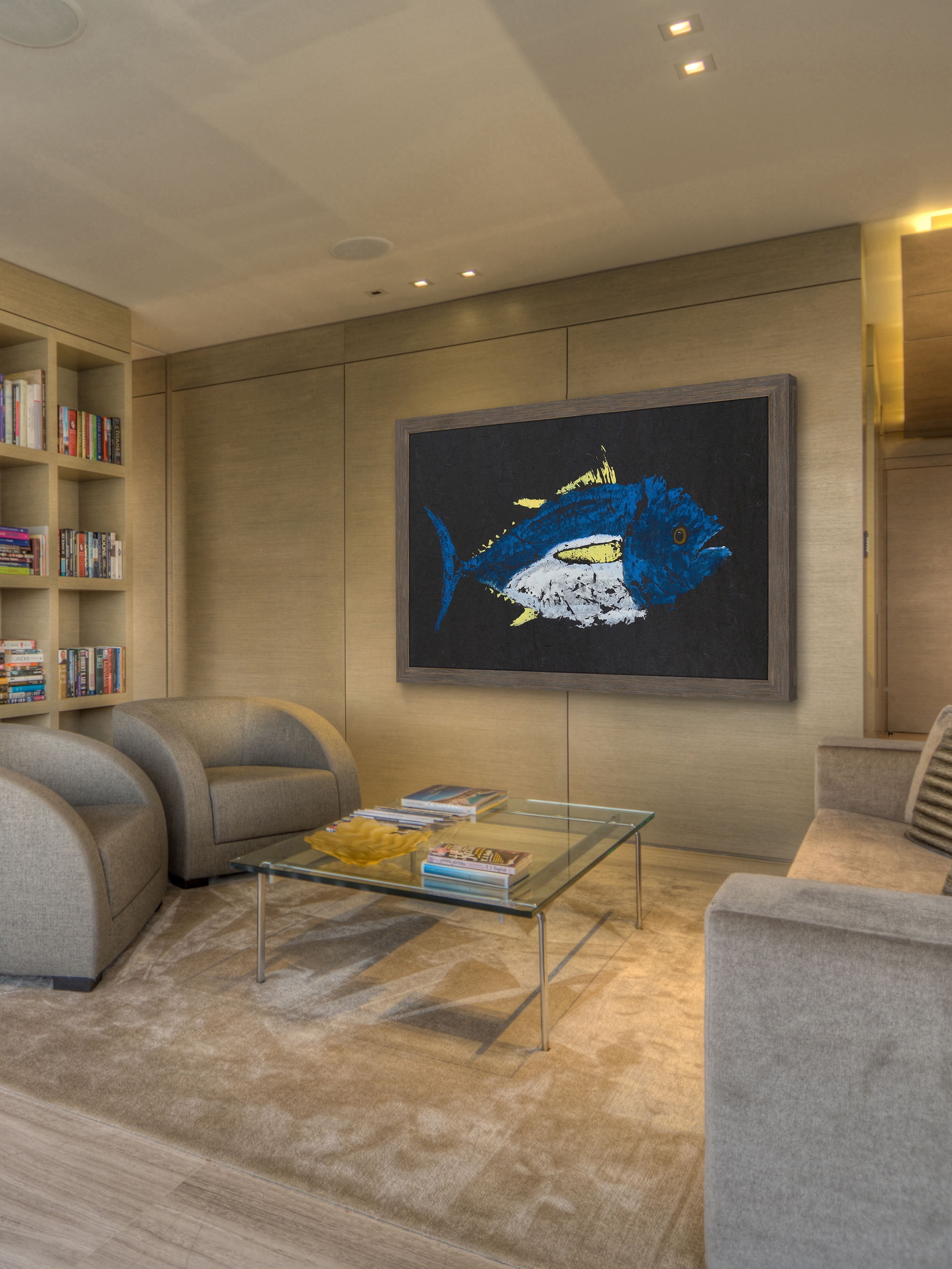 "Yellowfin Tuna" Framed Painting Print
