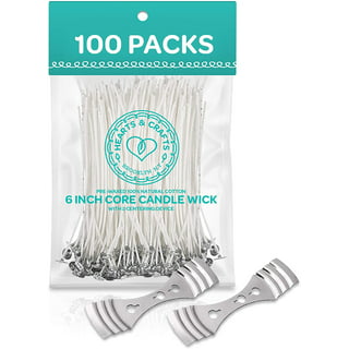 MILIVIXAY CD Series Candle Wicks for Soy Candles,100pcs CD 16 6 inch Pretabbed Wicks,Cotton & Paper Wicks for Candle Making.