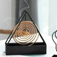 thumbnail image 3 of Triangular Metal Mosquito Coil Holder with Ash Tray, Hanging Hook & Elegant Design for Home Use, Durable and Stable Mosquito Repellent Accessories, 3 of 5