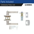 thumbnail image 4 of Brinks Contemporary Privacy Lever Doorknob, Satin Nickel, 4 of 8
