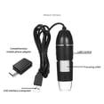 thumbnail image 3 of Digital Microscope, USB Type C HD Images 50X To 1600X 5V DC Microscope Camera Lighting Adjustable  for Inventors for Skin Detection, 3 of 7