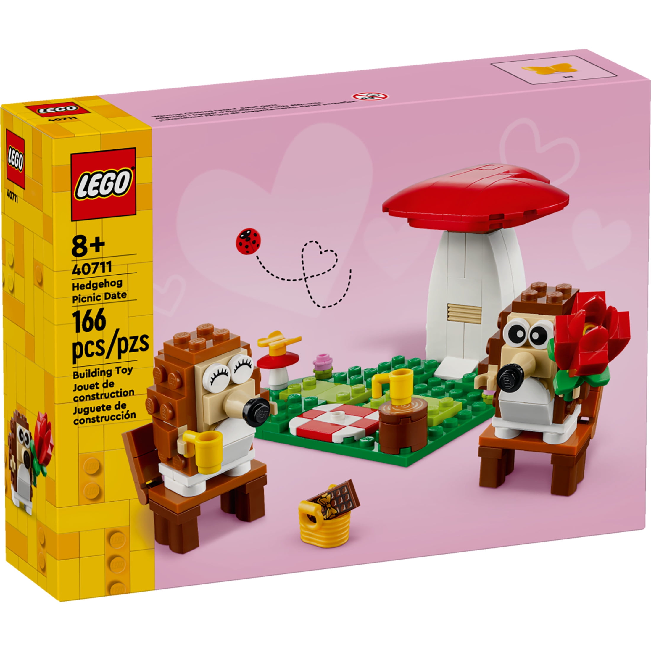 LEGO Hedgehog Picnic Date Building Set - Animal Toy Figures and Playset, Cute Gift for Kids, 40711