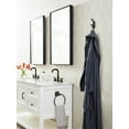 thumbnail image 2 of Amerock Avid Contemporary Double Prong Matte Black Wall Hook, 2 of 9