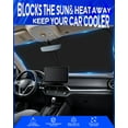 thumbnail image 5 of KY Car Windshield Sun Shade Compatible with Hyundai Tucson 2022-2025 Accessories, Foldable Window Sunshade Block UV Rays and Sun Heat, 5 of 7