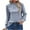 Light Blue, variant on Timegard Womens Tops Mock Neck Ruched Long Sleeve Blouse Fall Travel Casual Loose Shirts Tops Hollow Out