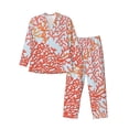 thumbnail image 1 of Balery Corals Pijama para Hombre de Dos Piezas con Manga Larga, Conjunto de Dormir y Descanso Suave con Bolsillos-Small, 1 of 7