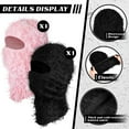 thumbnail image 3 of 2Pcs Adult Distressed Balaclava Ski Mask Full Face Knitted Balaclava Windproof Cool Ski Mask for Cold Weather, 3 of 6