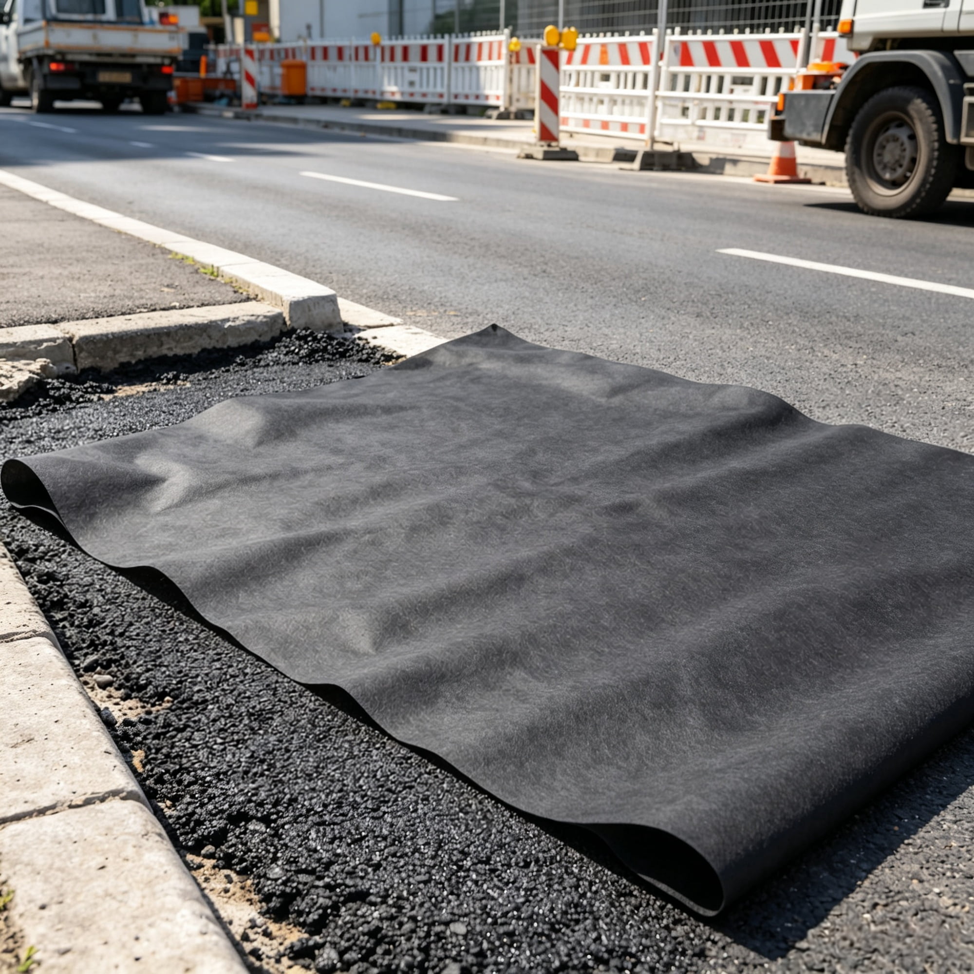 15x20FT Non Woven Geotextile Fabric, Heavy Duty Landscape Fabric for Landscaping, Weed Barrier & French Drain Drainage Fabric, Ground Cover for Garden