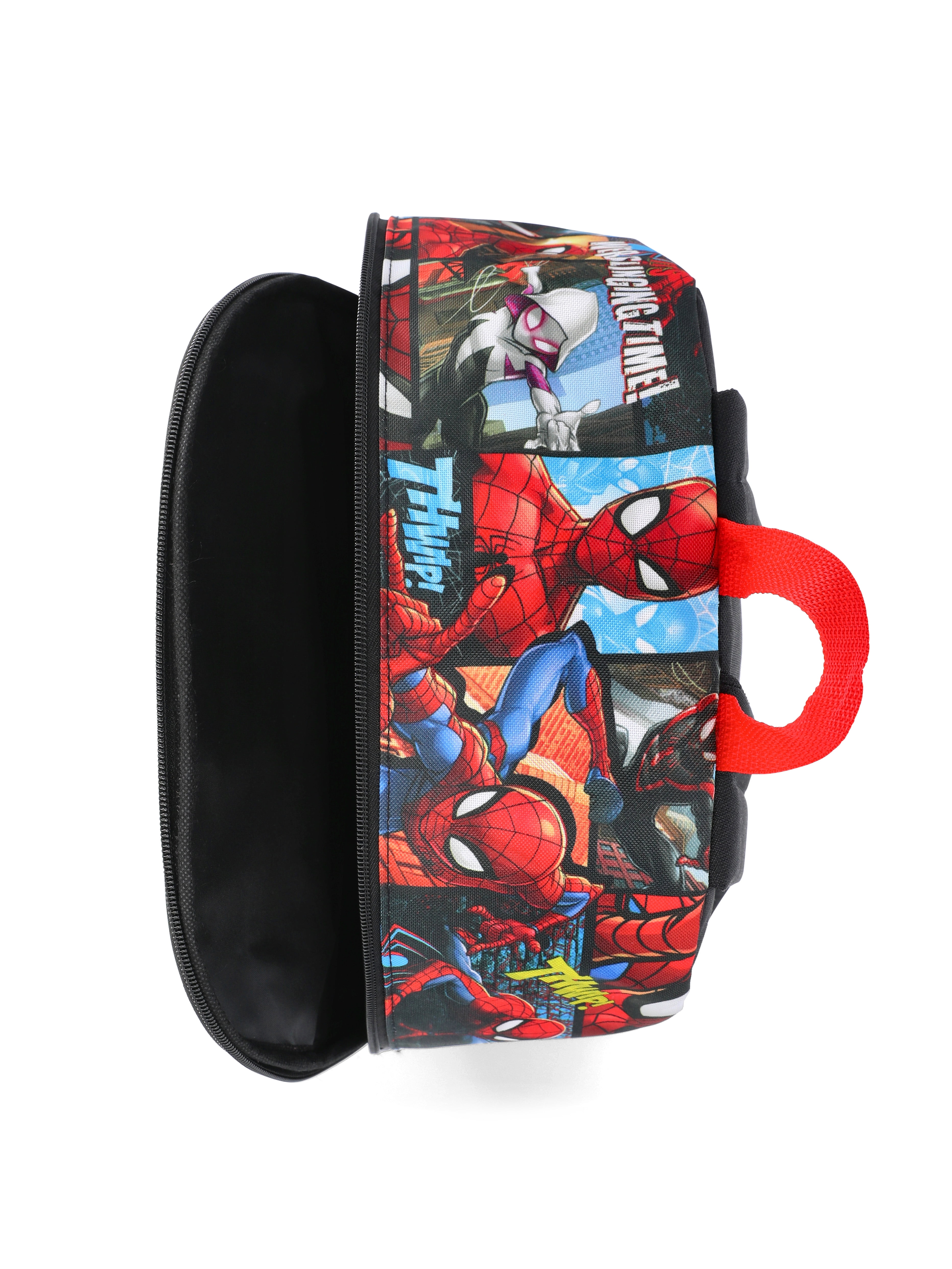 Spider-Man Boys 16" Laptop Backpack with Light Up Badge, Red