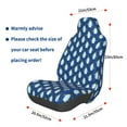 thumbnail image 3 of Wukai Beautiful King Penguin Pattern Full Set Car Seat Covers with Soft Padding Universal Auto Front Seats Protector and Cushion Mat, 3 of 5