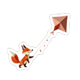 thumbnail image 5 of cartoon Fox Kite Stickers Stickers, Waterproof Fox Kite Stickers Sticker for Water Bottle Laptop Phone Cases Planner Skateboard Luggage Helmet Party Favor Decor, Ideal for Adults Teens Teacher Rewards, 5 of 9