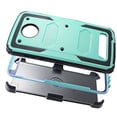 thumbnail image 4 of Value Pack + for 5.5" Motorola moto Z2 Play Z2 Force z2play z2force case Phone Case 360° Cover Screen Protector Clip Holster Kick Stand Grip Sides Armor Teal, 4 of 4