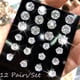 thumbnail image 2 of Pendientes Mujeres Nuevo 12 Pares/set Crystal Zircon Stud Earrings Set for Women, 2 of 7