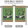 thumbnail image 3 of Golf Club Pattern Garden Flags for Outside Decoration Golf Grenn Lawn Brown Background Small Yard Flag Burlap Seasonal Holiday Outdoor Decor 12x18 Inch Vertical Double Sided, 3 of 6