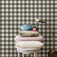 thumbnail image 2 of Chesapeake Claire Black Gingham Wallpaper, 2 of 3