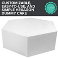 thumbnail image 5 of Hexagon Cake Dummy, Styrene - 12 Inch x 4 Inch High, 5 of 7