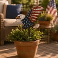 thumbnail image 6 of DefiDgd Patriotic Metal Garden Stake Statue,Vintage American Flag Style Yard Plug-in Decor,Garden Lawn Porch Ornament for 4th of July Independence Day Outdoor Landscape(Eagle), 6 of 9