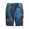 thumbnail image 2 of Lsque Underwater Dolphin Mens Sleep Pajama Shorts,Short Pajama Pants, Cotton Ultra-Soft Knit-XX-Large, 2 of 9
