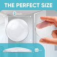 thumbnail image 3 of Strongest Wall Mounted Door Handle Stopper 5.08cm Set. 6 Pieces Of Transparent Rubber Door Knob, Round Wall Protection Cushion. Silent Wall Protector, 3 of 5