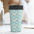 thumbnail image 6 of Gukieu White Geese and Flower Print Insulated Coffee Cup, Portable Stainless Steel Vacuum Cup with Lid, Unisex, Suitable for Office, Cafe, Car, 6 of 8