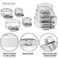 thumbnail image 3 of 60-piece professional hose clamp set, 8-38mm made of stainless steel, 7 sizes of hose clamps, industrial quality hose ties, robust and durable, suitable for water pipes, car, 3 of 5