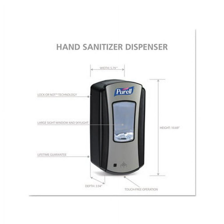 LTX-12 Touch-Free Dispenser, 1,200 mL, 5.75 x 4 x 10.5, Black LTX-12 Touch-Free Dispenser, 1,200 mL, 5.75 x 4 x 10.5, Black
