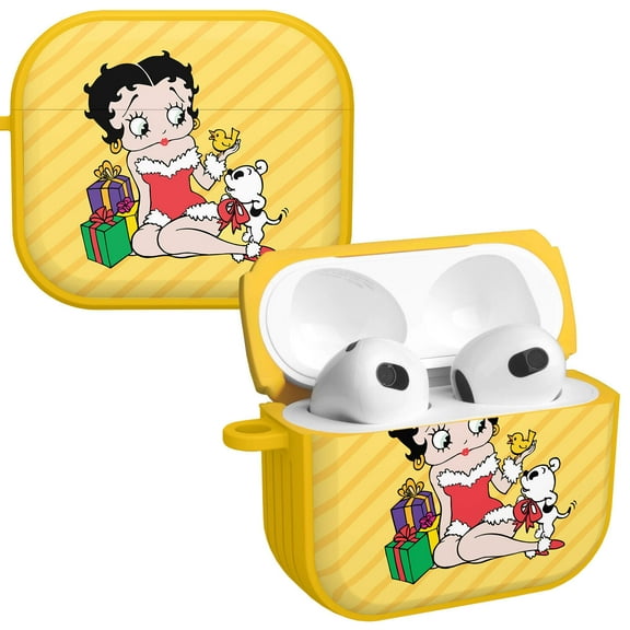 Betty Boop Happy Holidays HDX Case Cover Compatible with Apple AirPods Gen 3 (Presents) by Affinity Bands