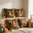 thumbnail image 6 of FeiFu 4-Pack Easter Pillowcovers Egg Printed Cushion Cases Festive Holiday Throw Pillowcovers for Sofa Living Room Home Easter Decoration, 6 of 6