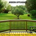 thumbnail image 6 of VEVOR Deck Balusters, 26 Pack Metal Deck Spindles, 32.25"x1" Staircase Baluster with Screws, Aluminum Alloy Deck Railing for Wood and Composite Deck, Wave Arc Baluster for Outdoor Stair Deck Porch, 6 of 9