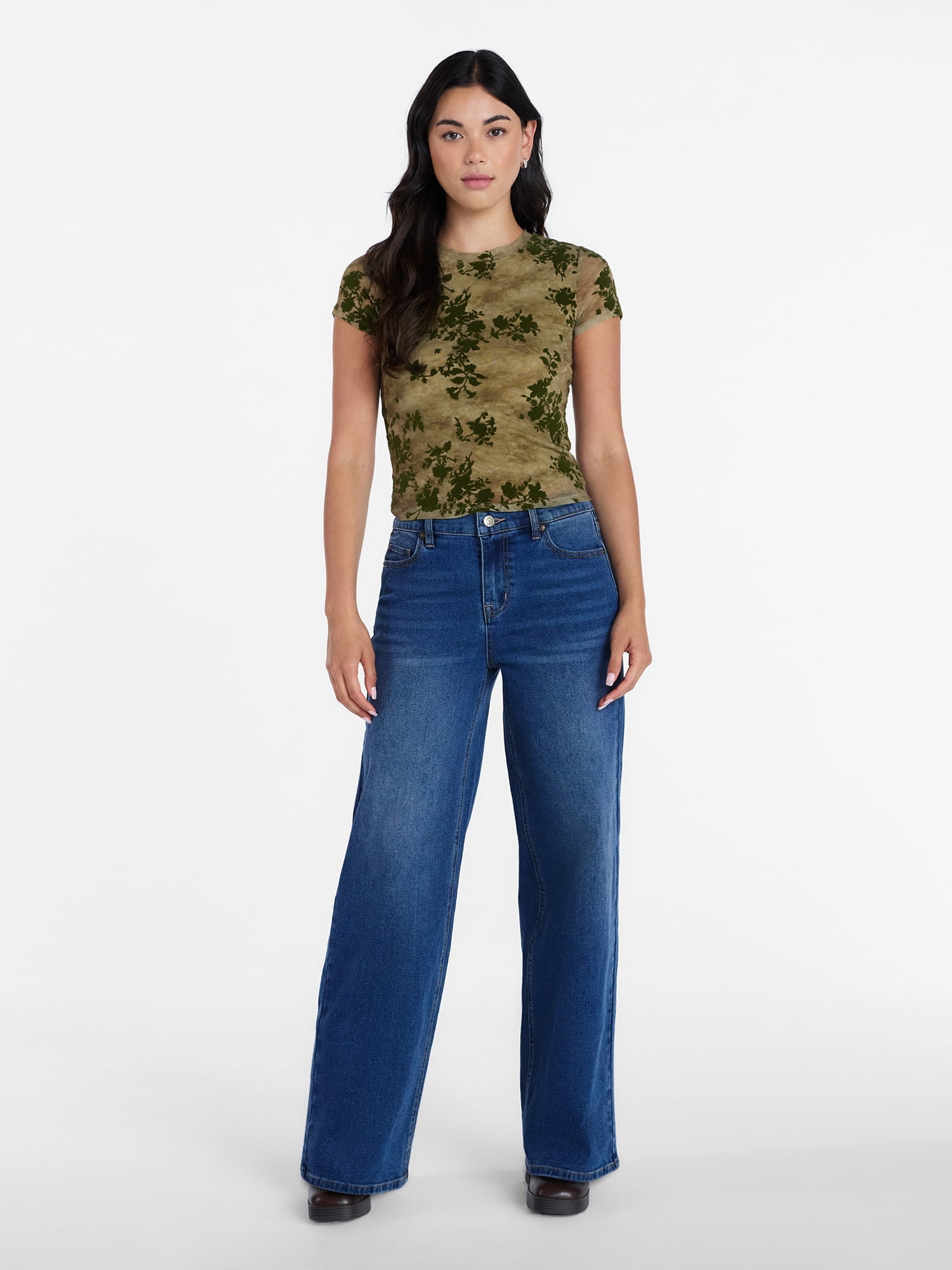 Madden NYC Women’s Ultra 90’s Straight Leg Jeans, 32” Inseam, Sizes XXS-XXL