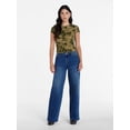 thumbnail image 2 of Madden NYC Women’s Ultra 90’s Straight Leg Jeans, 32” Inseam, Sizes XXS-XXL, 2 of 5