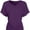 Deep Purple, variant on Women's Short Sleeve V Neck Dolman Top Tshirt