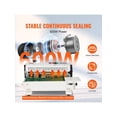 thumbnail image 2 of Continuous Bag Band Sealing Machine, 0.24-0.47 In/6-12 Mm Seal Width, Horizontal Band Sealer Machine With Digital Temperature Control, Bag Sealer For 0.02-0.8 Mm Plastic Bags, Inflation Function, 2 of 10