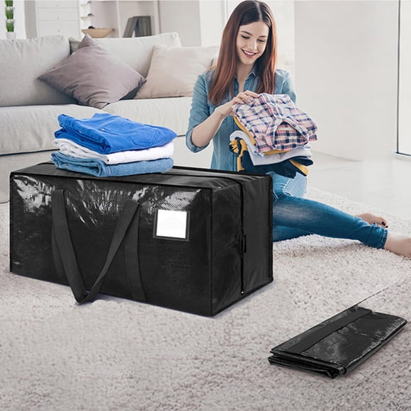 Rvkxad PE Plastic Storage Bag, Christmas Tree Comforter Storage Container 74x33x36cm, Waterproof Storage Organizer