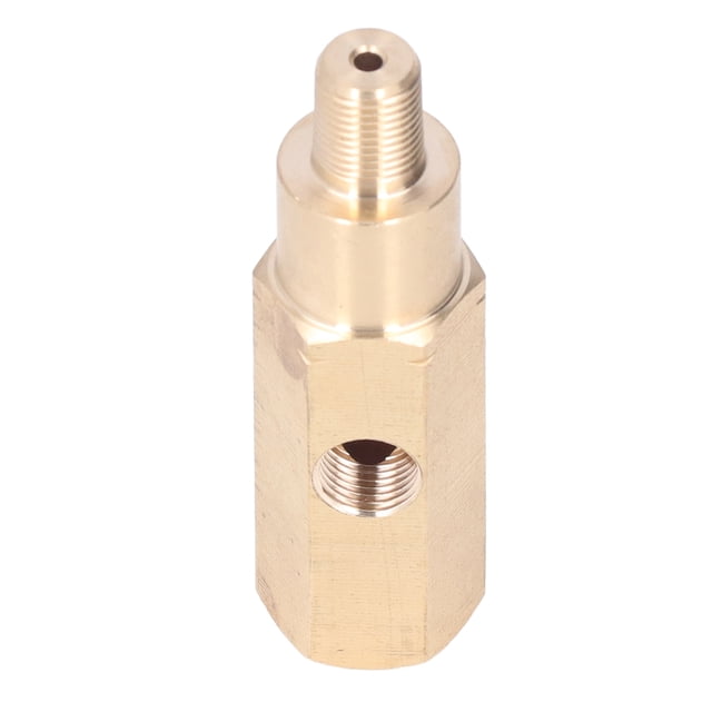 Oil Pressure Gauge Adapter, Easy Installation Universal Excellent Performnace 1/8in T Piece Brass Adaptor For Car Modification