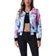 thumbnail image 1 of Chaqueta bomber para mujer Inspire Chic, corte slim, ligera, con cierre, talla XL, azul claro, 1 of 6