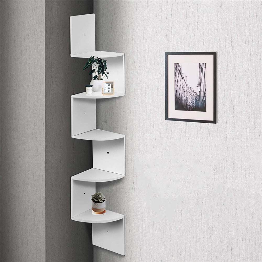 5 Tier Wall Mount Corner Shelves – Modern Rugs and Decor