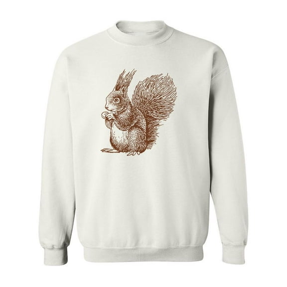 Squirrel Sketch Sweatshirt Men -Image by Shutterstock, Male Medium