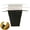 2White + 1Black, variant on 3 Pack Clip-on Mock Camisole Bra Insert Overlay Modesty Panel for Low-Cut Tops