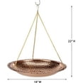 thumbnail image 5 of Pure Copper 18" Hanging Bird Bath by Good Directions, 5 of 8