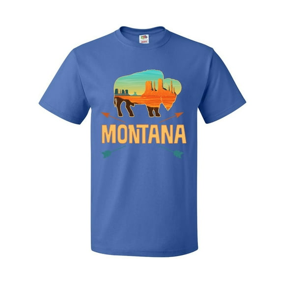 Inktastic Montana Gift Buffalo Silhouette T-Shirt