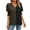Green, variant on Quinlirra Womens Tops Women's V-Neck Loose Casual Tie Sleeve Color Blocking Top