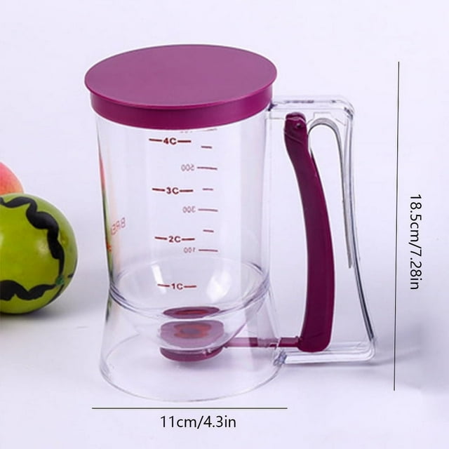 YOPTOP Cupcake Batter Separator And Dispenser - Handheld Funnel Measuring Cup Tool For Mess-Free Baking,1pc
