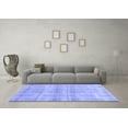 thumbnail image 3 of Ahgly Company Machine Washable Indoor Rectangle Abstract Blue Modern Area Rugs, 2' x 4', 3 of 4